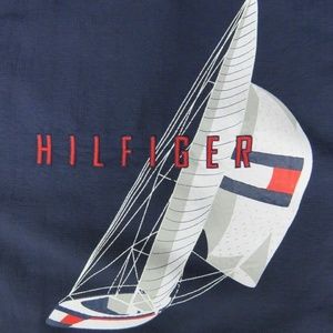 Tommy Hilfiger Nautical Button Front Shirt Navy